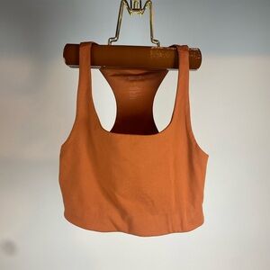 Girlfriend Collective Rust Racerback Sports Bra Top
